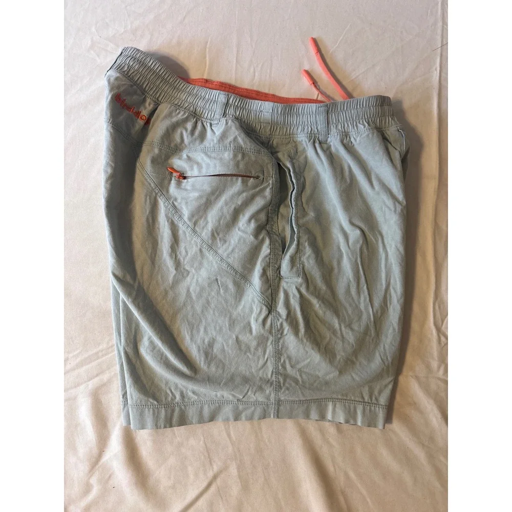 Birddogs Gym Shorts Mens Medium Light‎ Blue Orange Excellent Athletic Workout